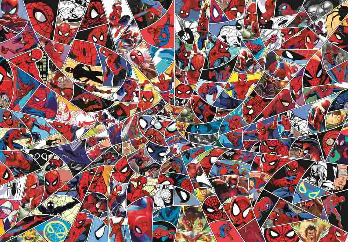 Spiderman Puslespil - Impossible - 1000 Brikker - Clementoni