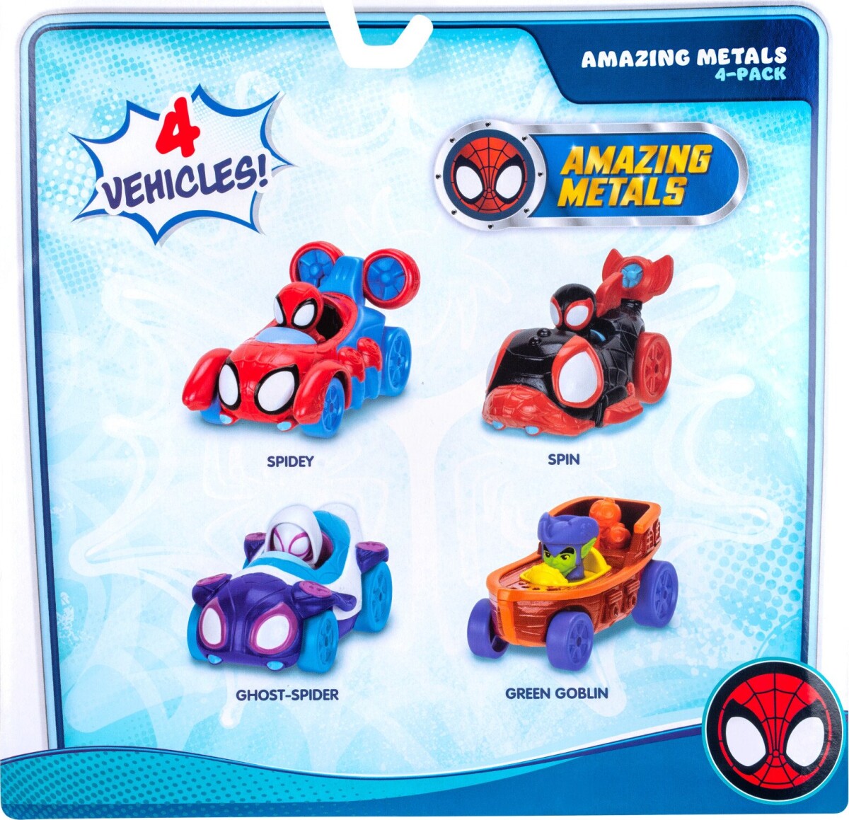 Spidey - Amazing Metals Car 4 Pack