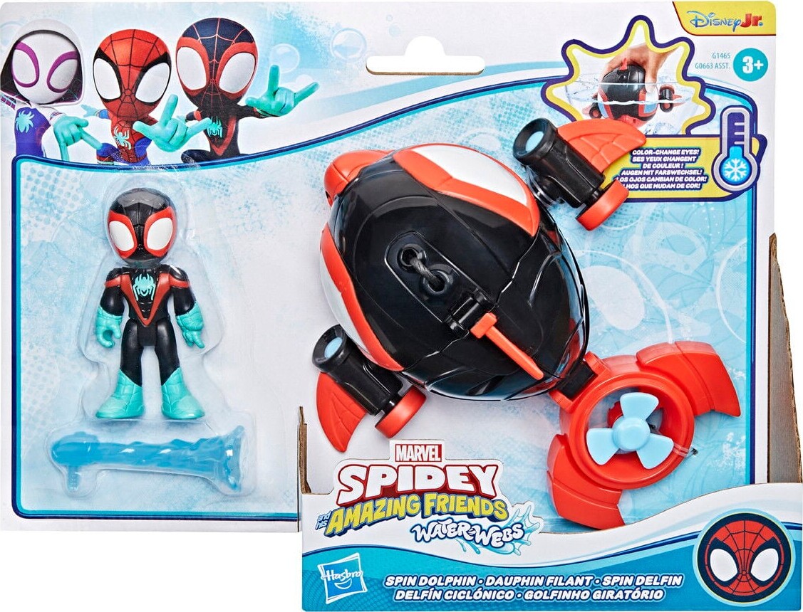 Spidey Friends - Water-Webs Spin Dolphin - Hasbro G1465