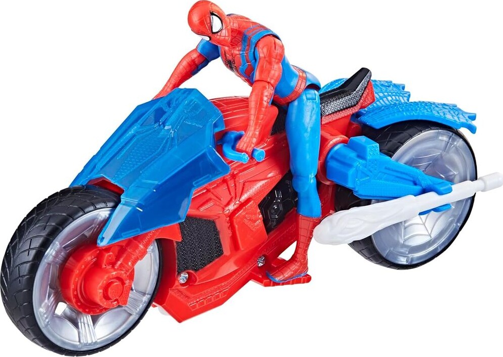 Marvel Spider-Man - Web Blast Cycle Figur Sæt - Hasbro F6722