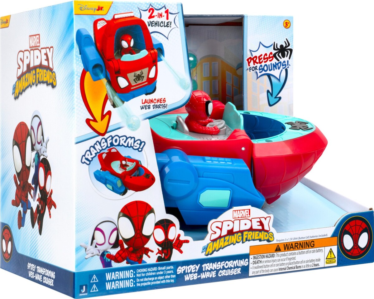 Spidey - Transforming Web-Wave Cruiser
