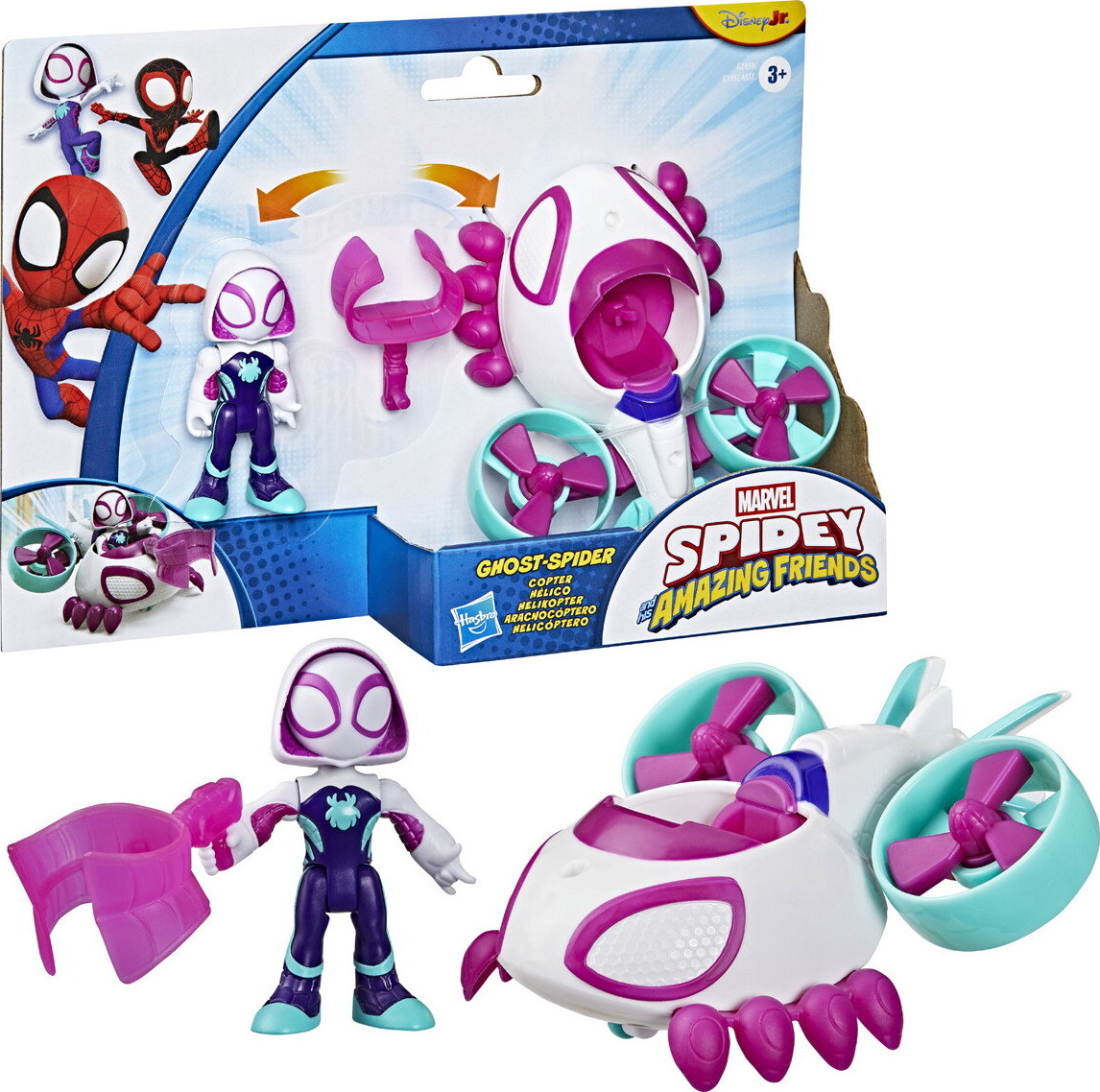 Spidey Friends - Køretøj Figur - Assorteret - Hasbro G1952