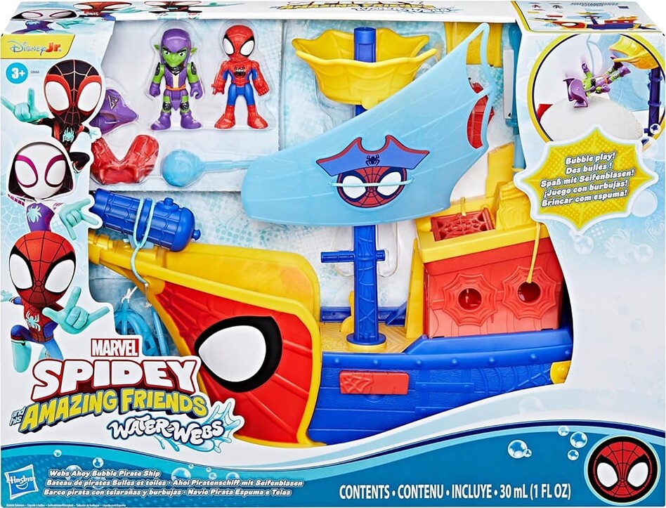 Spidey Water-Webs Bubble Pirate Ship G0666