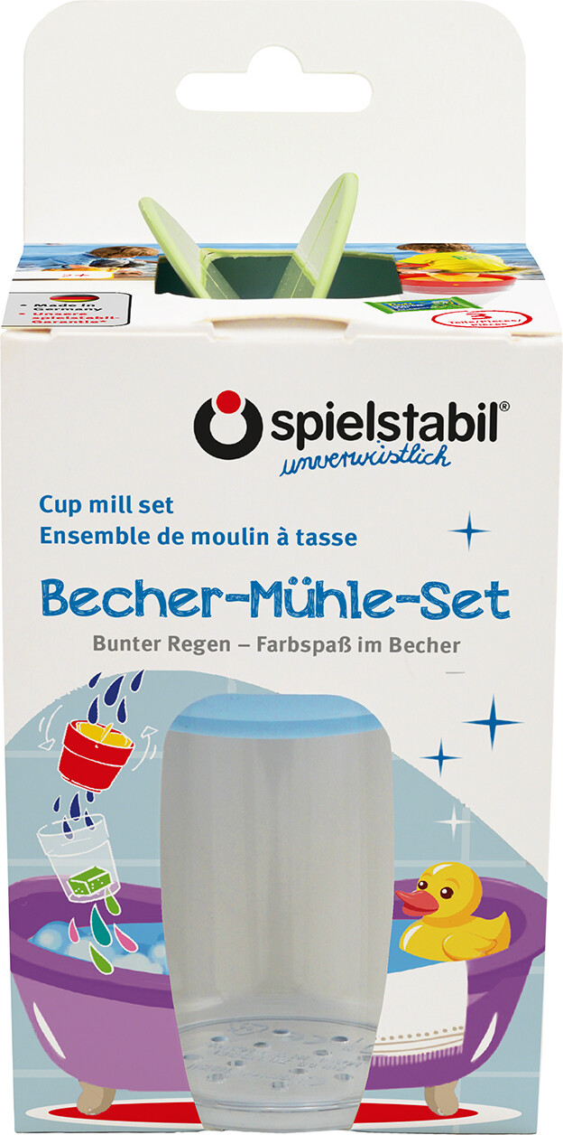 Spielstabil - Sandsæt Med Hulkop Og Møllehjul - Pastel