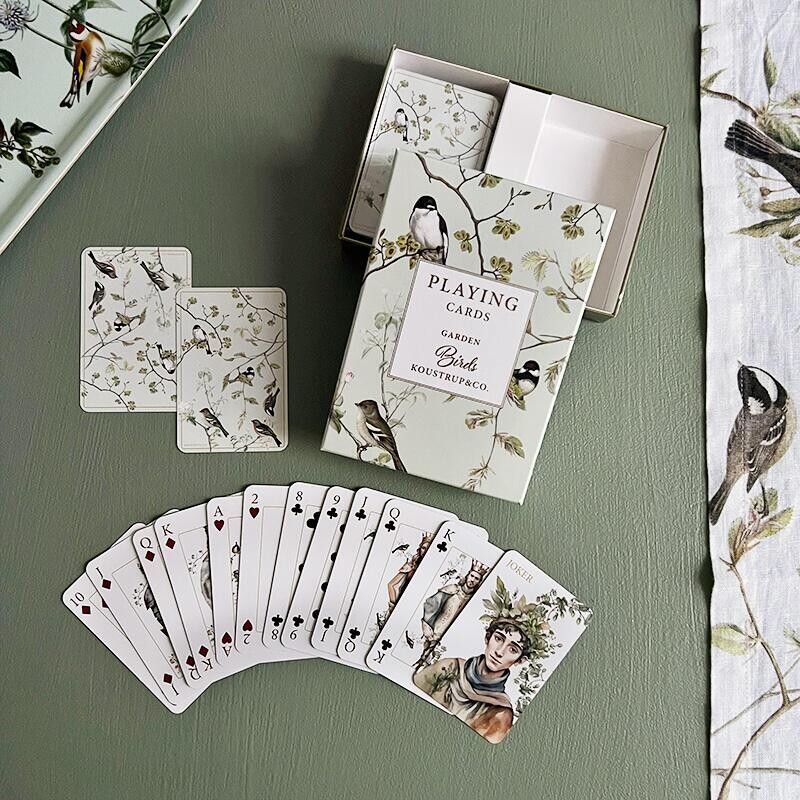 Koustrup Co - Playing Cards - Garden Birds - 6 Sæt Spillekort