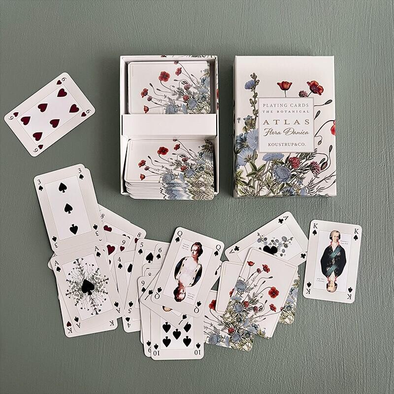 Koustrup Co - Playing Cards - Flora Danica Atlas - 6 Sæt Spillekort