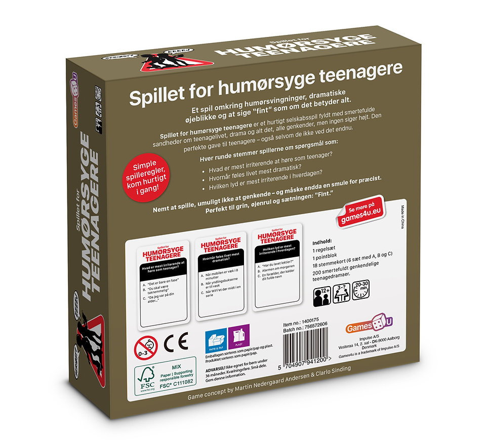 Spillet For Humørsyge Teenagere
