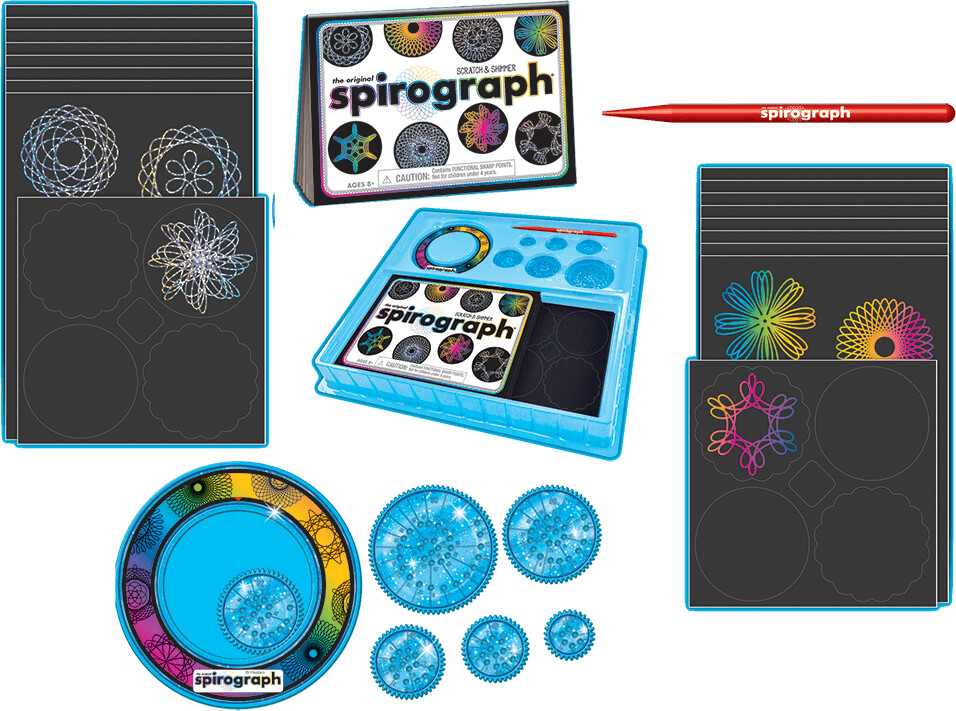 Spirograph Sæt - Scratch Shimmer