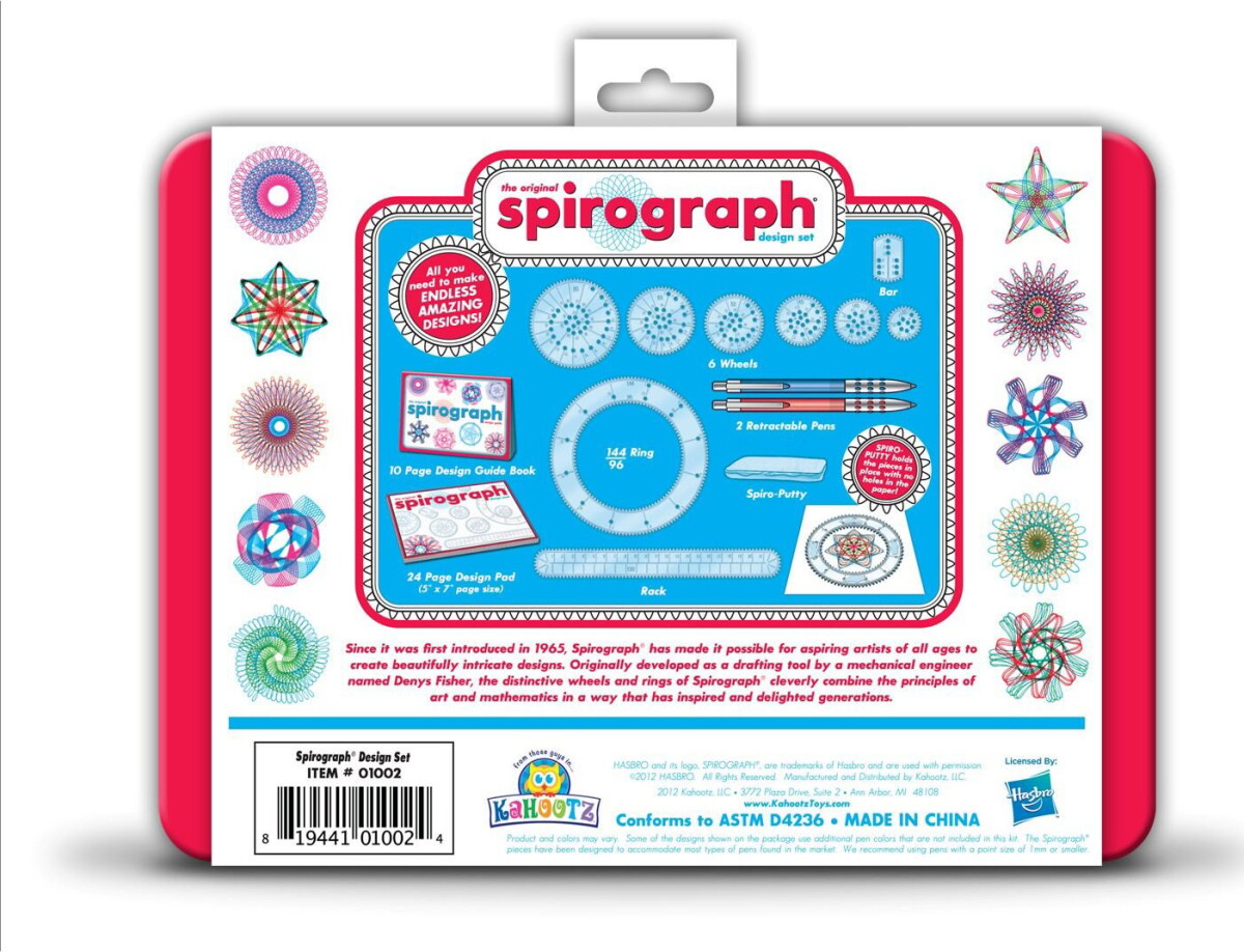 Spirograph Sæt - Design Tin