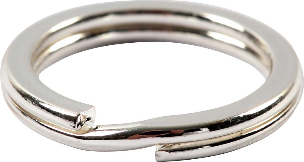 Nøgleringe - Sølv - Splitringe - Ø 15 Mm - 100 Stk