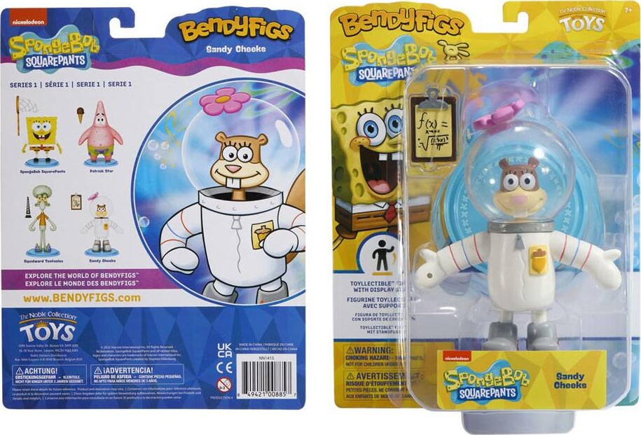 Spongebob Squarepants Bendyfigs Bendable Figure Sandy Cheeks 16 Cm