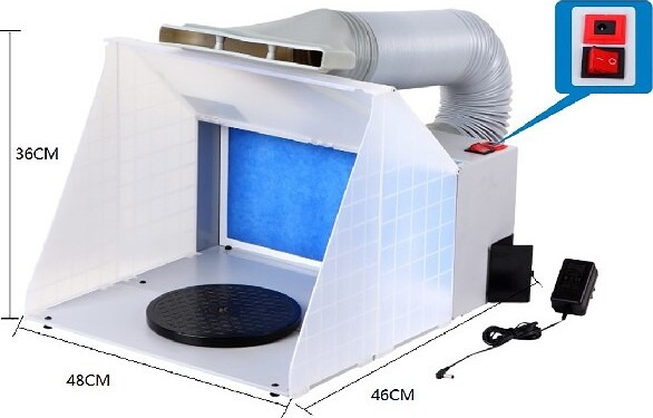 Sprøjtekabine Med Luftslange - Panzag - Hs-420Dck