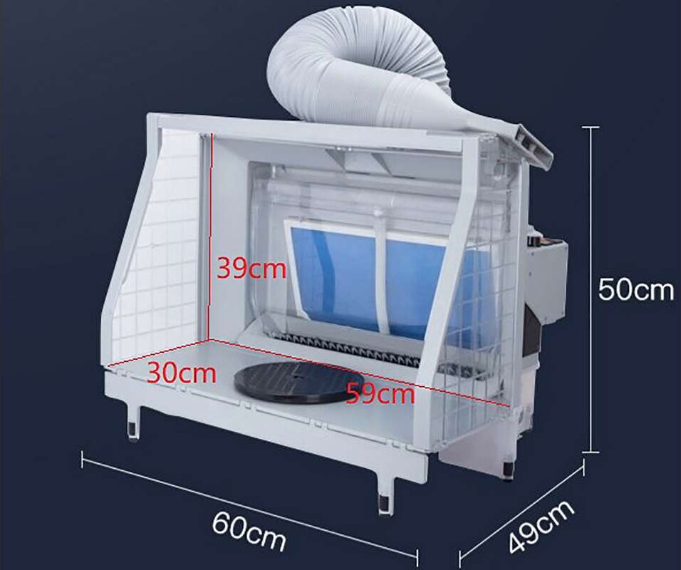 Airbrush Sprøjtekabine Med Vandfilter - Panzag - Hs-E600