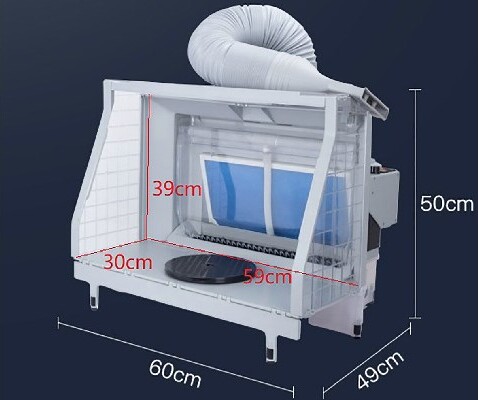 Airbrush Sprøjtekabine Med Vandfilter - Panzag - Hs-E600