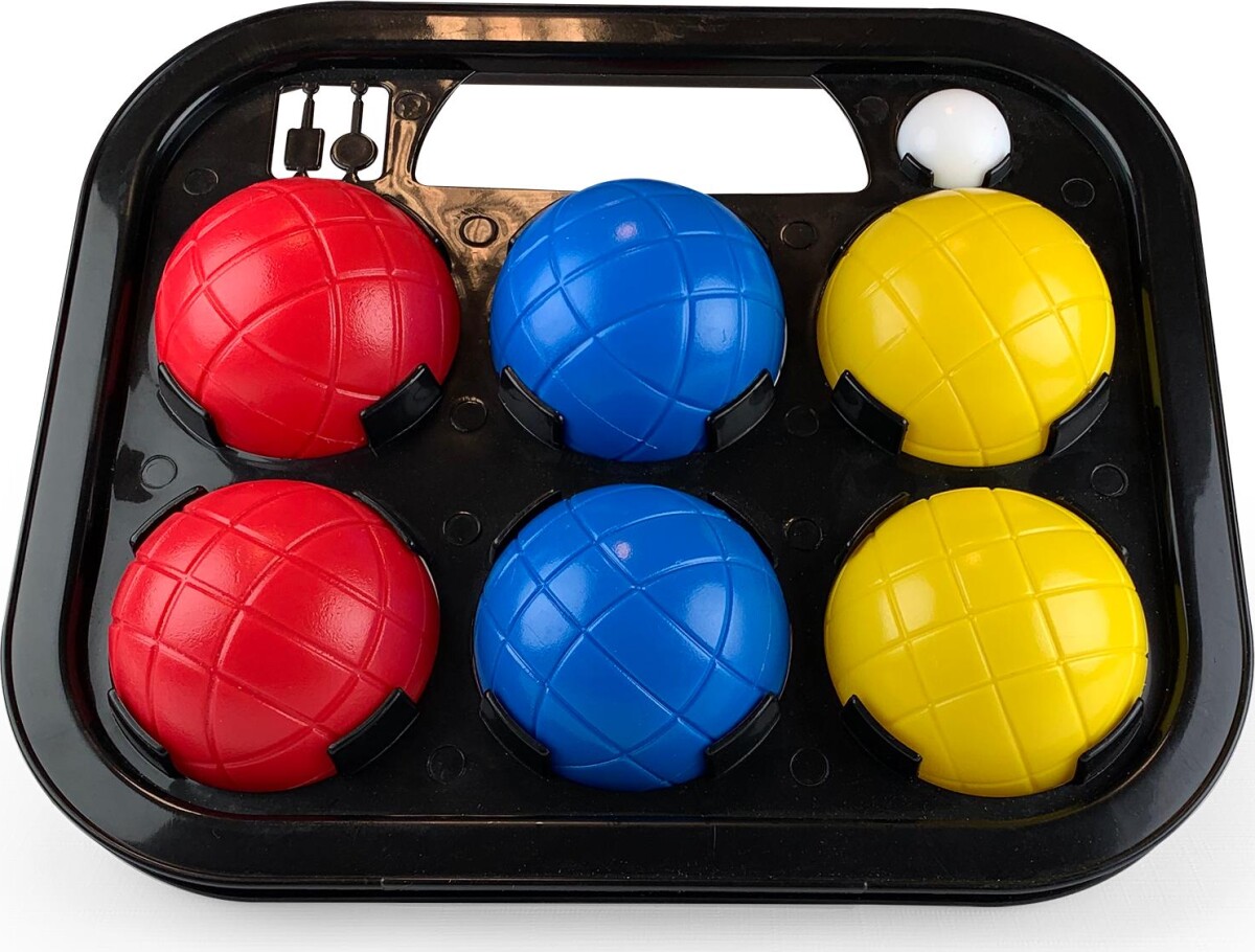 5 Havespil I Rygsæk - Badminton Frisbee Boccia