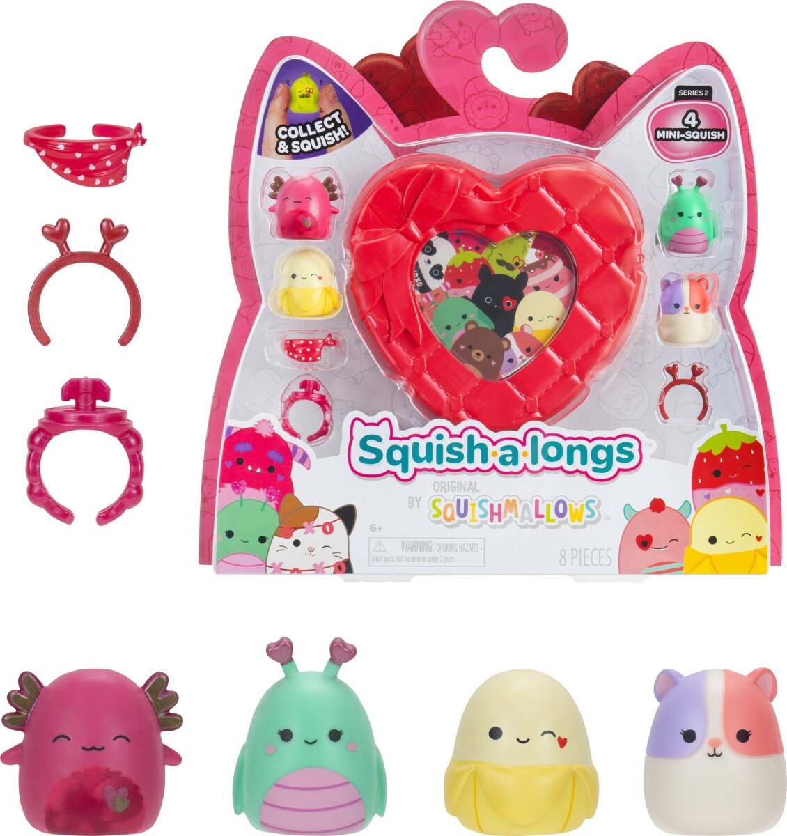 Squish-A-Longs Love 4 Pack - Style 2