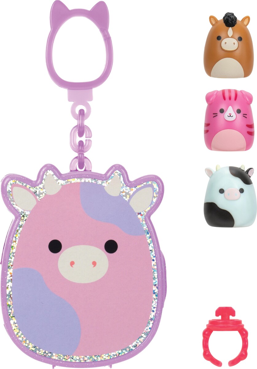 Squishalongs - 2 5 Cm Nøglering 4-Pakke