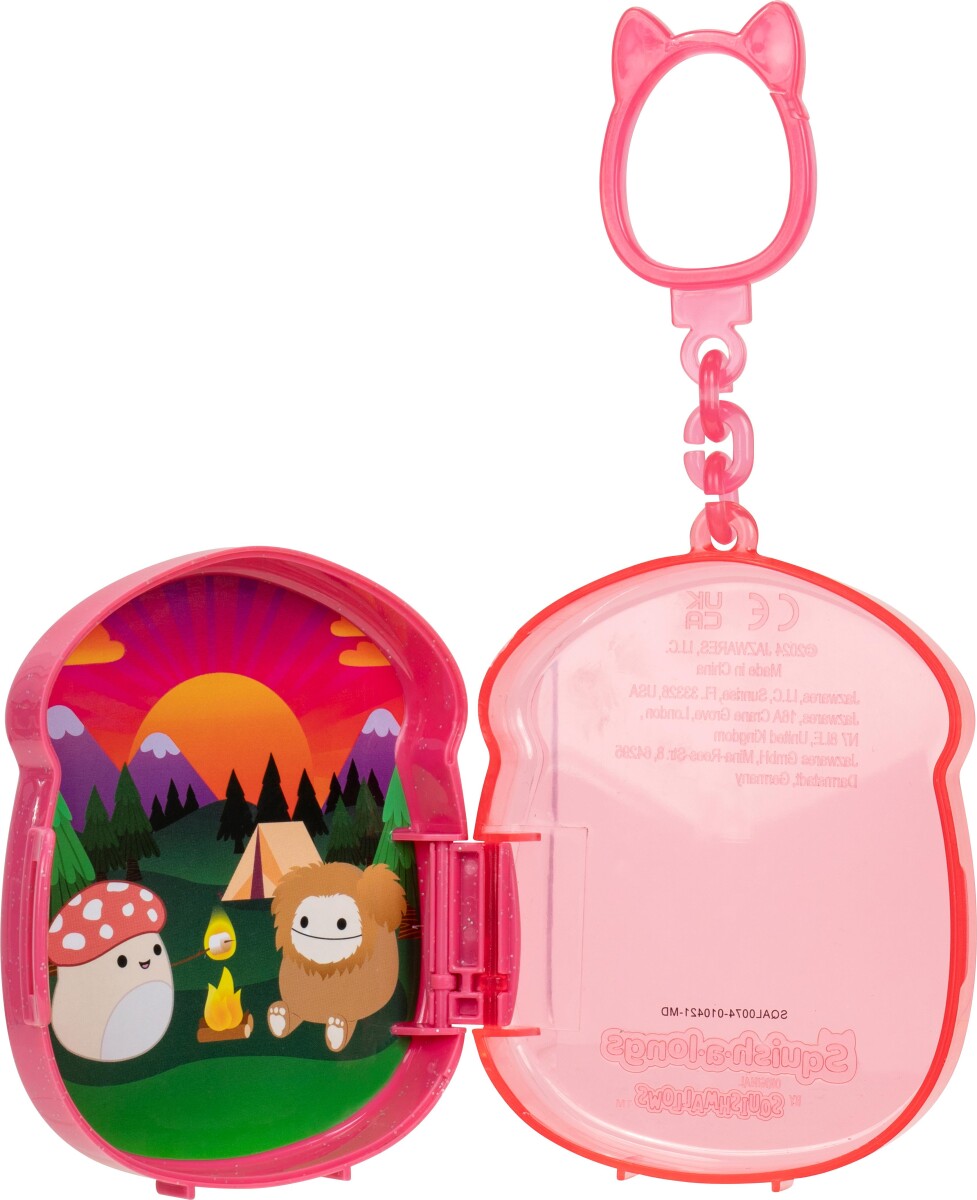 Squishalongs - 2 5 Cm Nøglering 4-Pakke