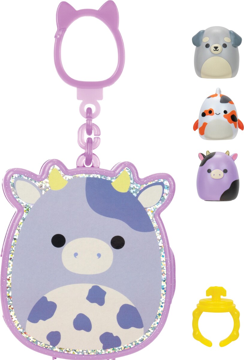 Squishalongs - 2 5 Cm Nøglering 4-Pakke