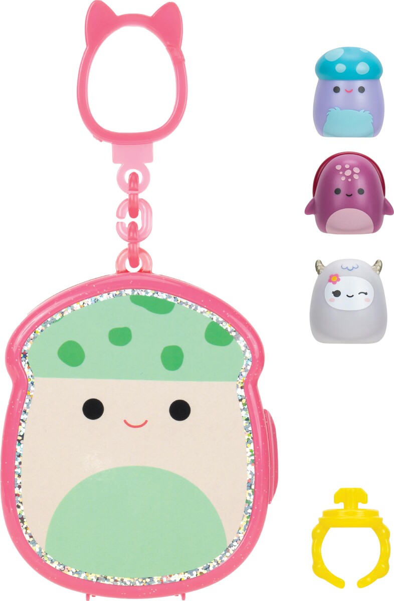 Squishalongs - 2 5 Cm Nøglering 4-Pakke