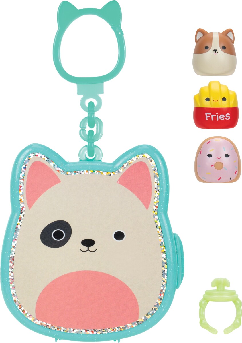 Squishalongs - 2 5 Cm Nøglering 4-Pakke