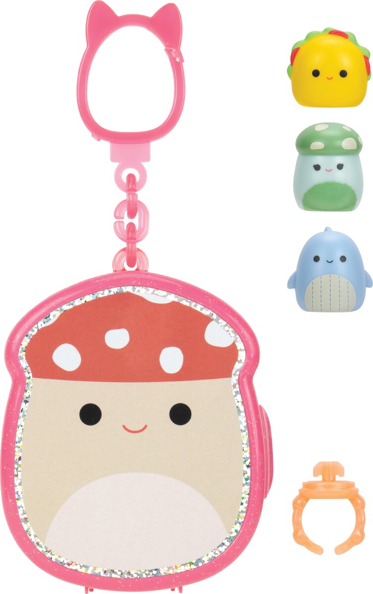 Squishalongs - 2 5 Cm Nøglering 4-Pakke