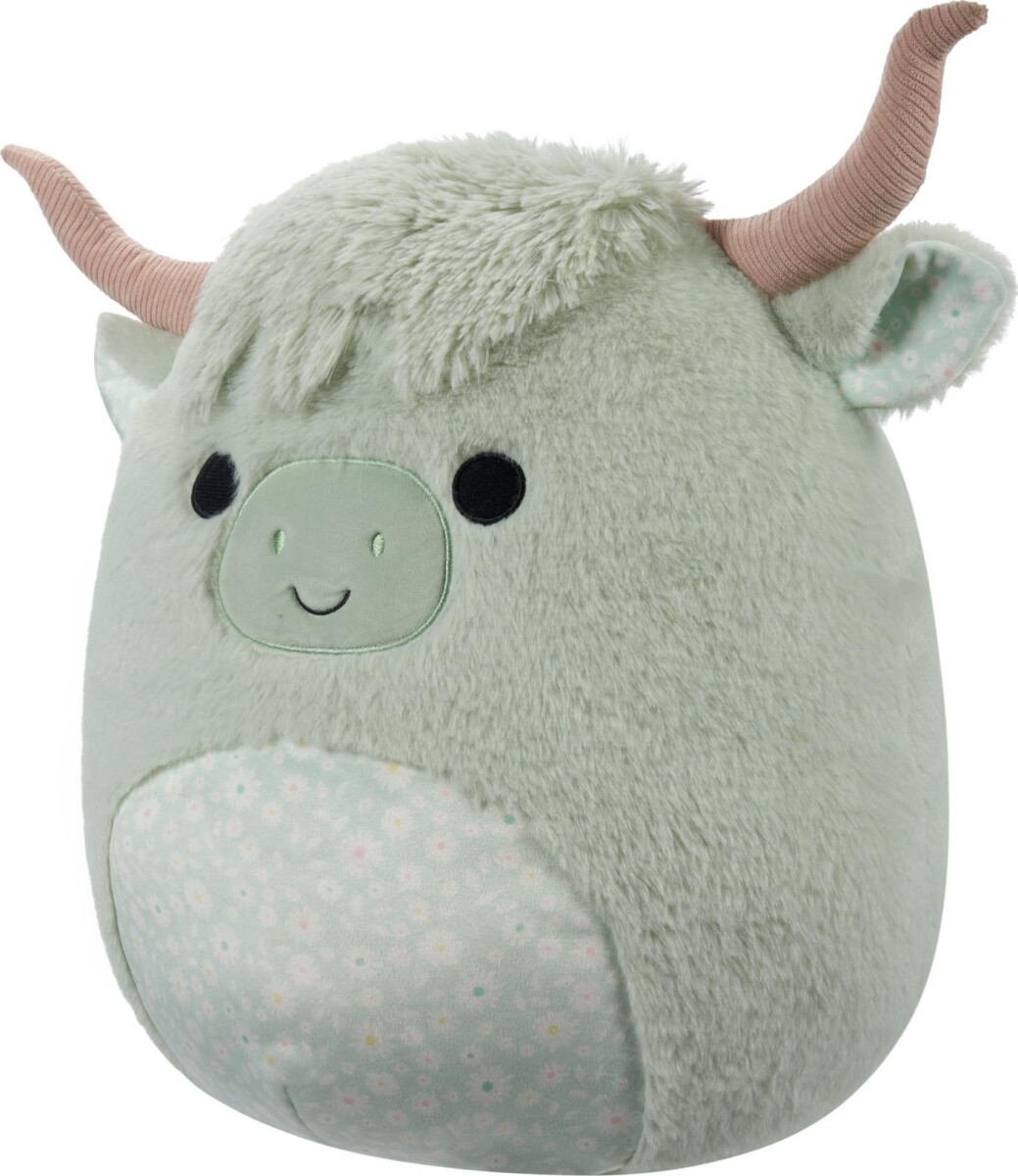 Squishmallows Bamse - Fuzz A Mallows - Iver Highland Cow - 40 Cm