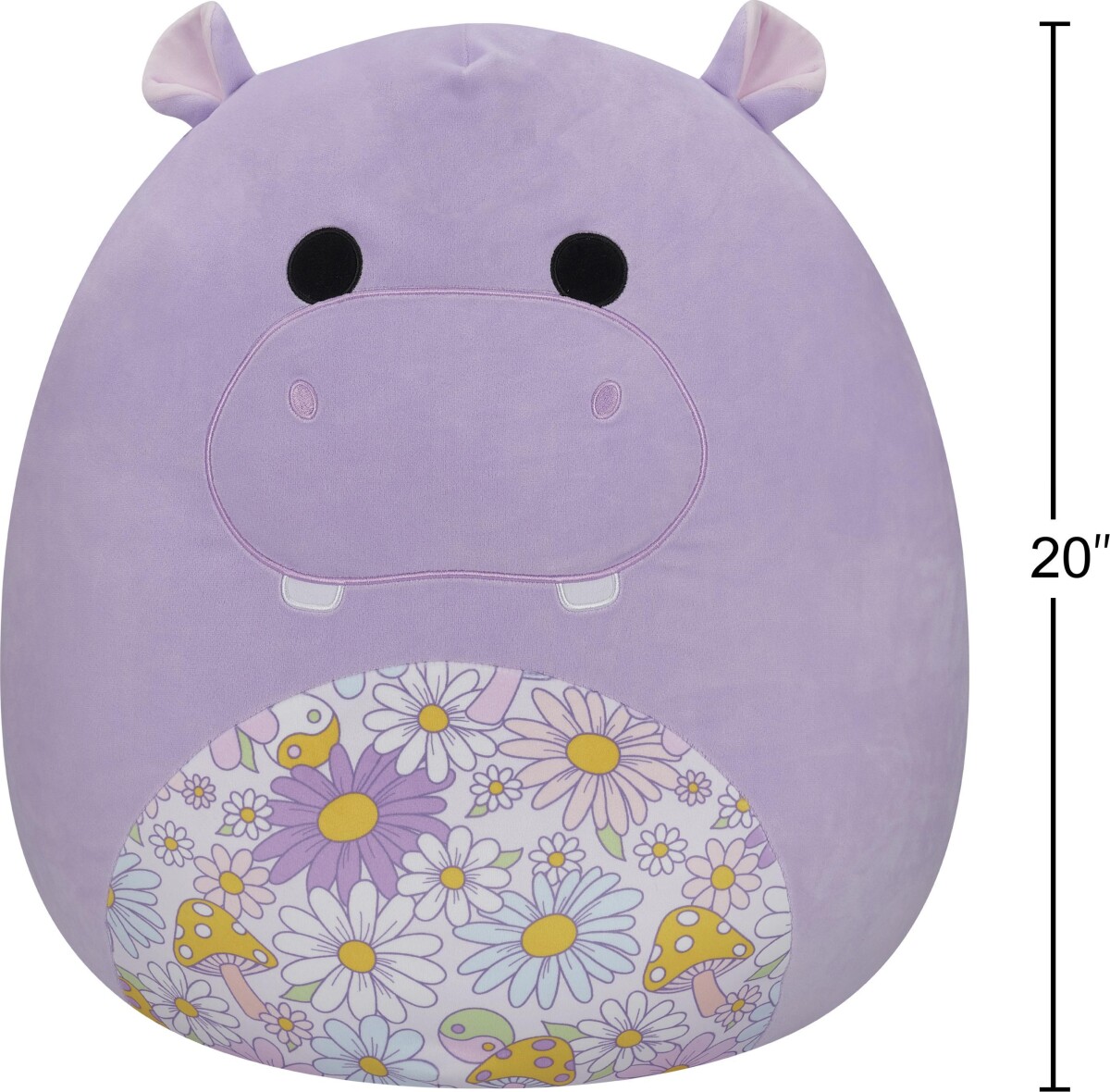 Squishmallows Bamse - Flodhest Hanna - 50 Cm