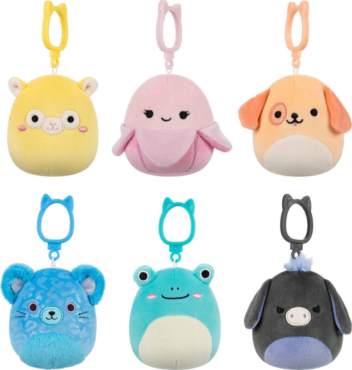 Squishmallows Bamse - Drella Hund - Med Klips - 9 Cm