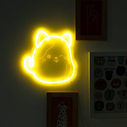 Squishmallows - Cam Neon Wall Light - Yellow