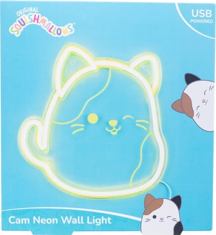 Squishmallows - Cam Neon Wall Light - Yellow