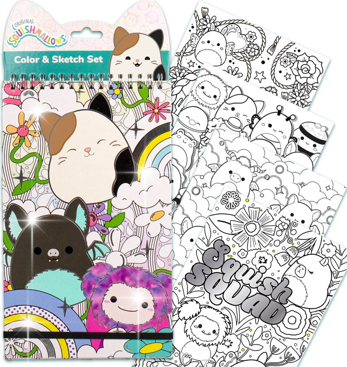 Squishmallows - Farve - Og Skitsebog