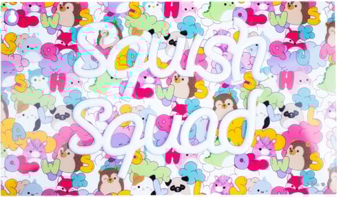 Squishmallows - Squish Squad Neon Wall Light - Neon Pink