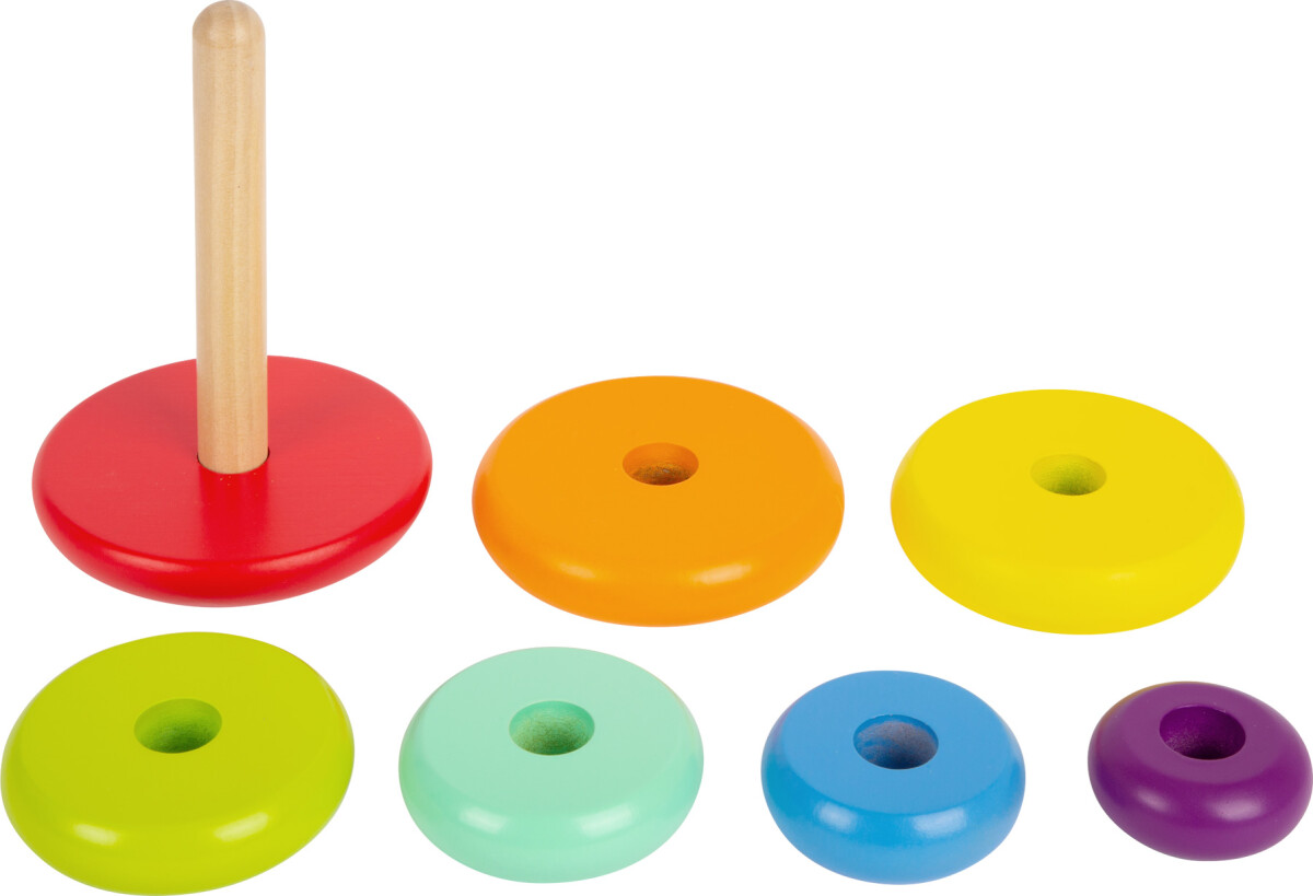 Stabeltårn Med Ringe I Træ - Pyramide - Small Foot