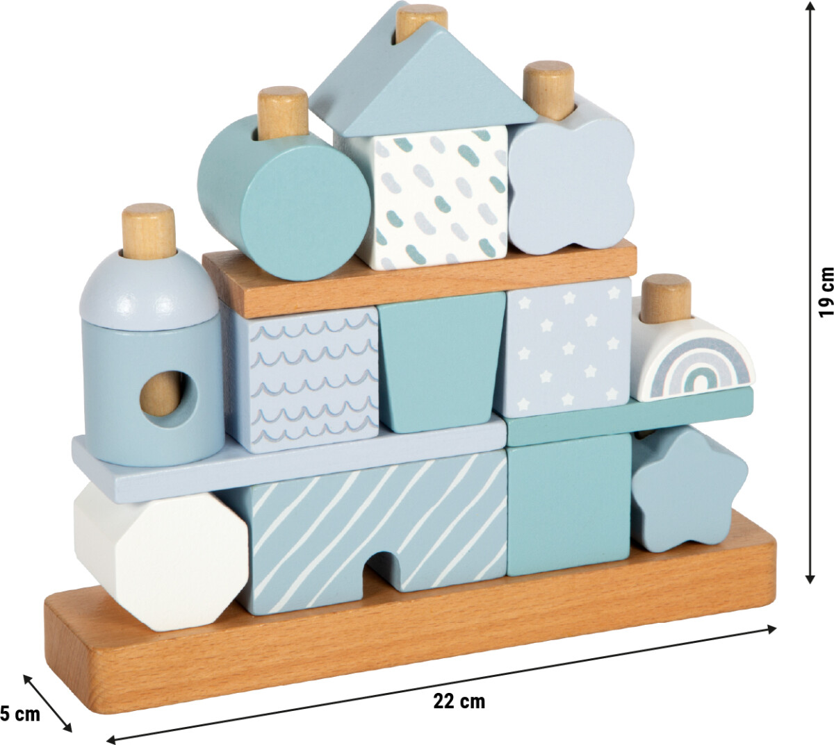 Stablespil - Blåt Hus - Small Foot
