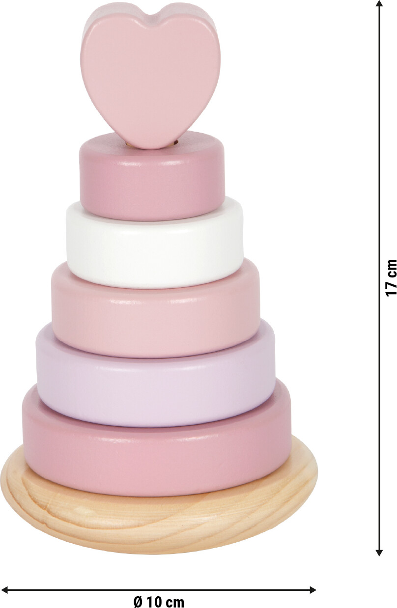 Stabletårn - Træ - Pink - Small Foot