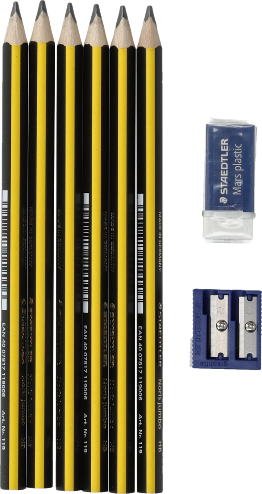 Staedtler - Jumbo Blyanter Sæt - 8 Dele