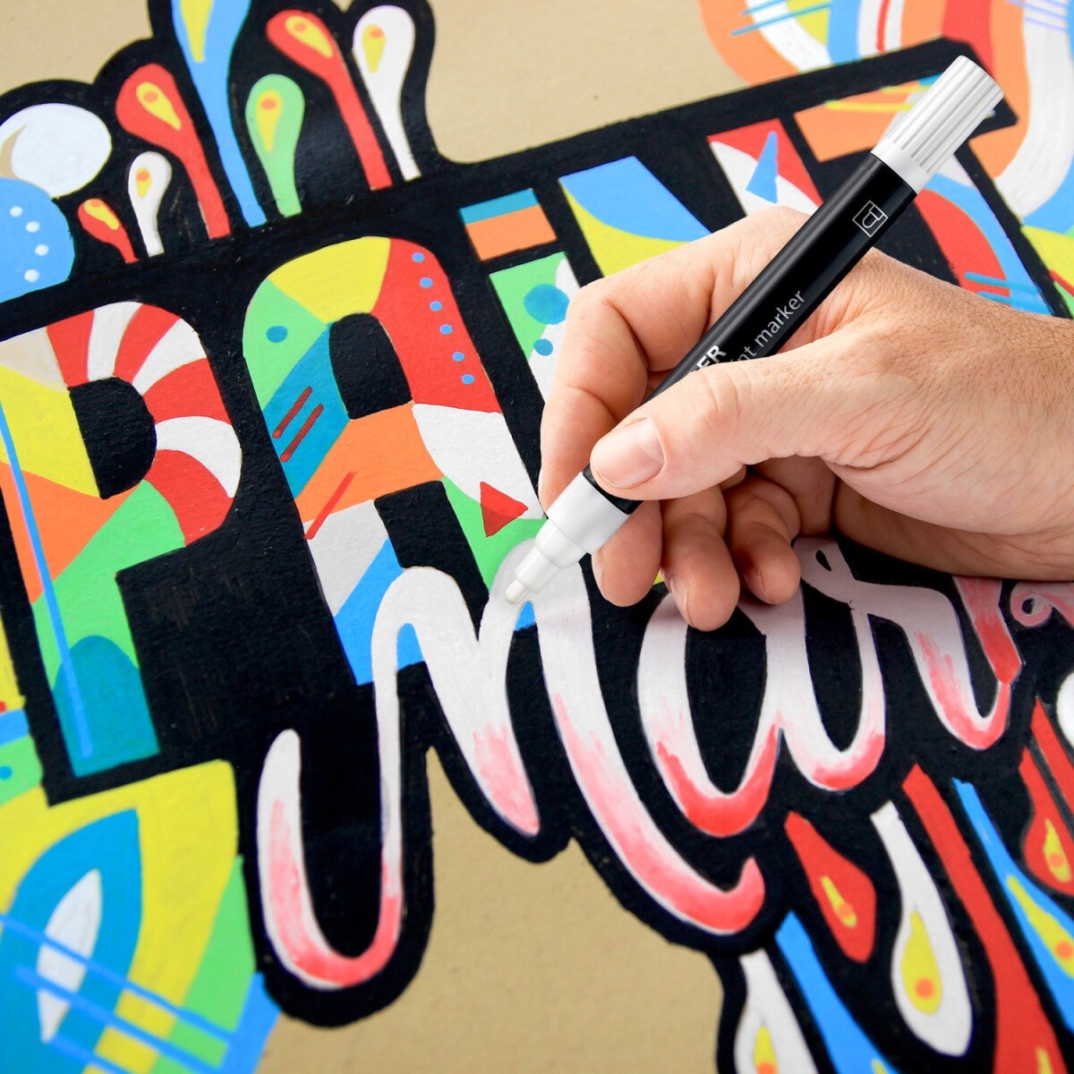 Staedtler - Lumocolor Paint Marker Akryl Tusser - 10 Farver