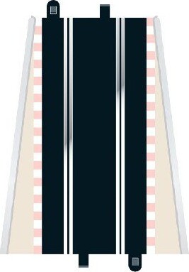 Scalextric Skinner - Standard Straight - 35 Cm - 2 Stk - C8205