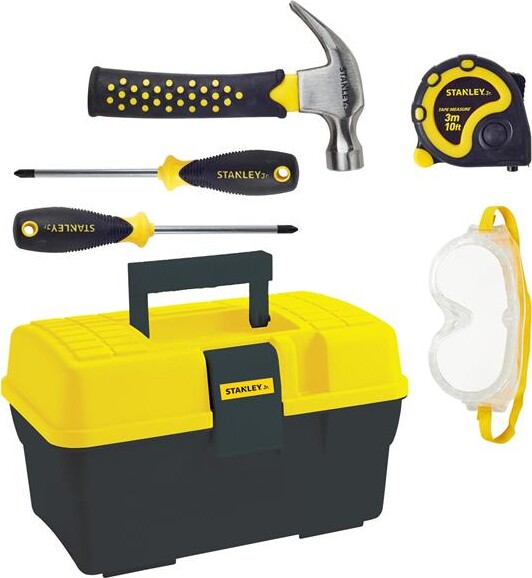 Stanley Junior - Værktøjskasse Med Tilbehør Legesæt