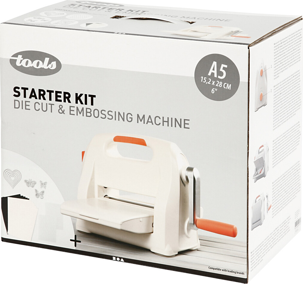 Stanse- Og Prægemaskine - Startsæt - A5 - 155X210 Mm