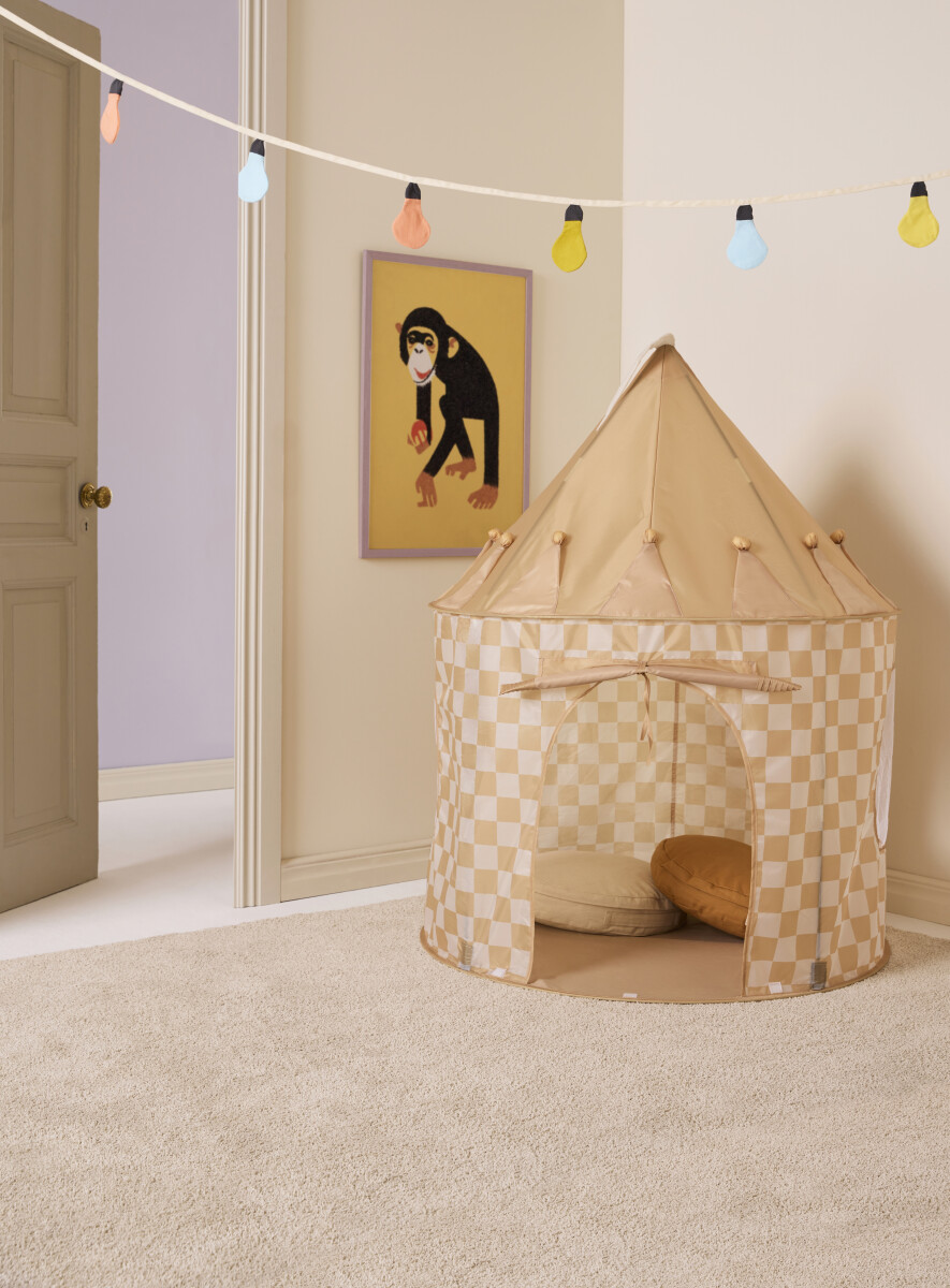 Legetelt Til Børn - Star - Gul Med Tern - Kids Concept
