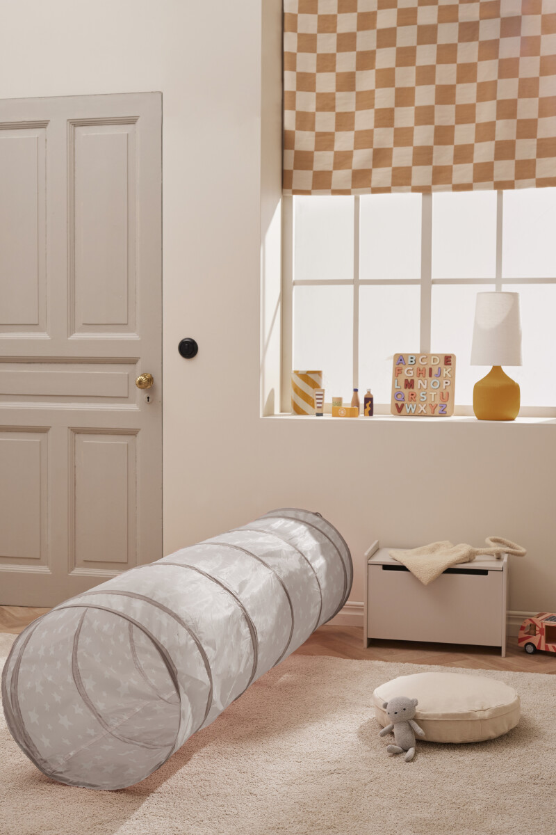 Legetunnel Til Børn - Star - Grå Med Stjerner - Kids Concept