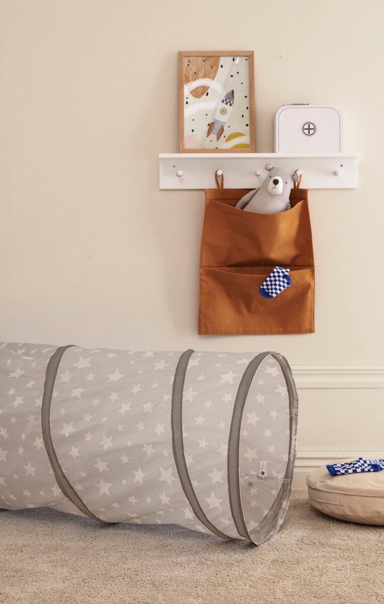 Legetunnel Til Børn - Star - Grå Med Stjerner - Kids Concept