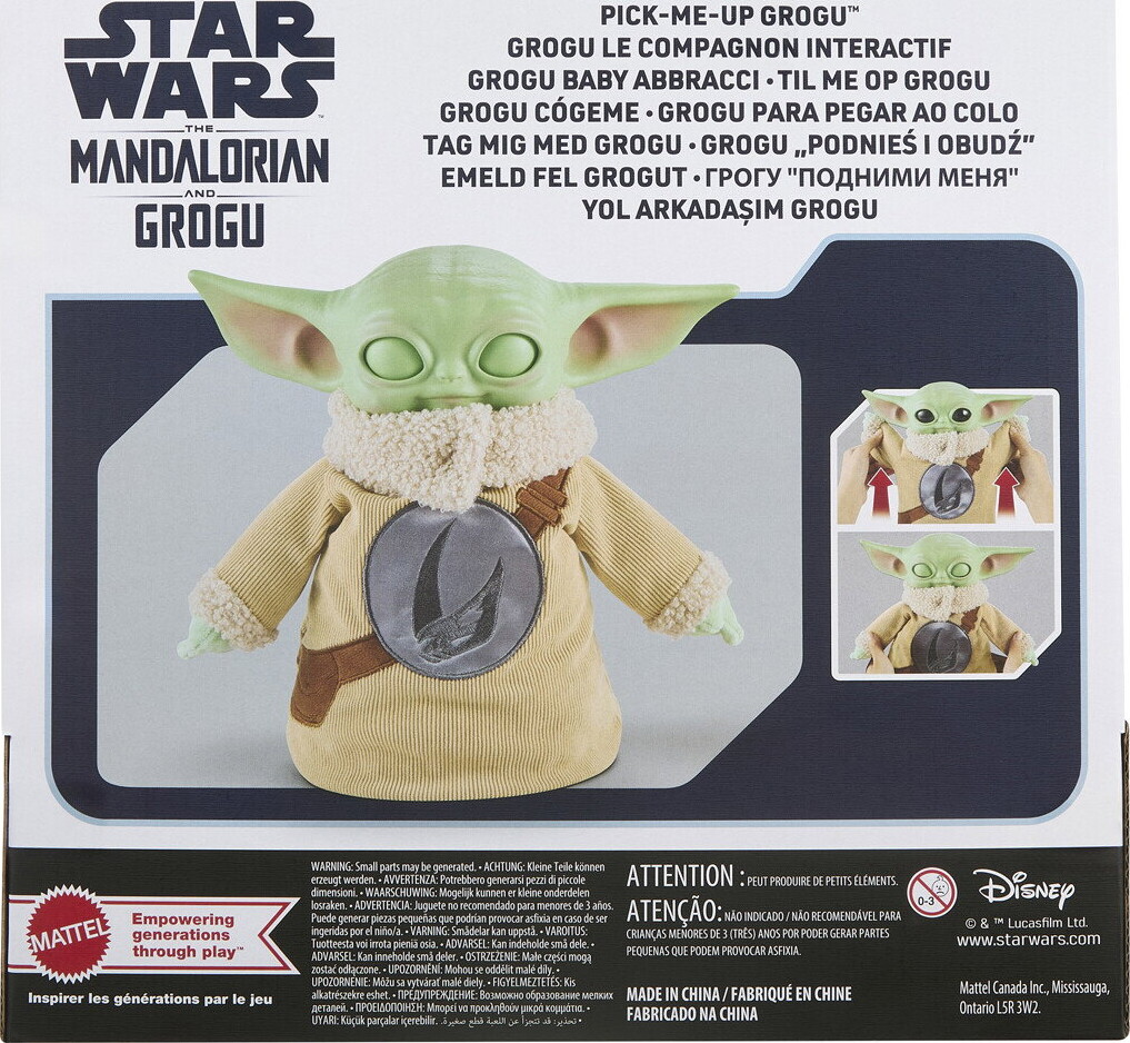 Star Wars - The Mandalorian And Grogu Bamse - Mattel Jkn44