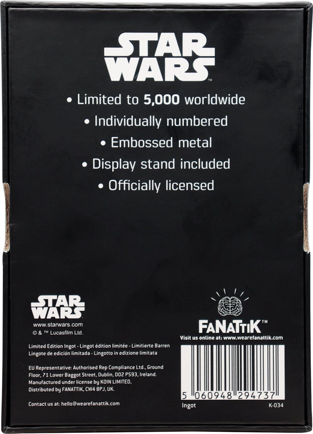 Star Wars Lando Calrissian Ingot