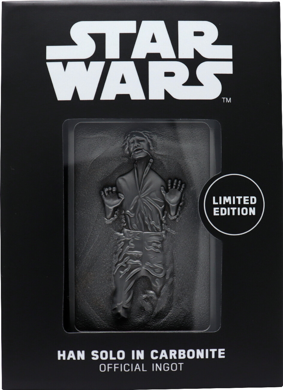 Star Wars Limited Edition Han Solo In Carbonite Ingot