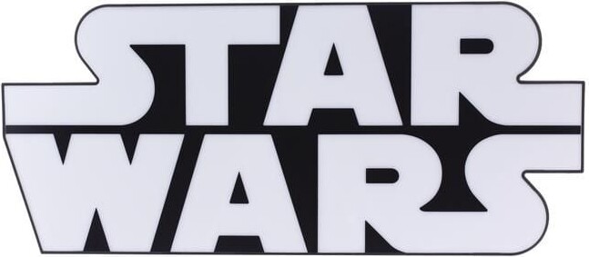 Star Wars - Logo Lampe Med 2 Lysindstillinger - 28 Cm