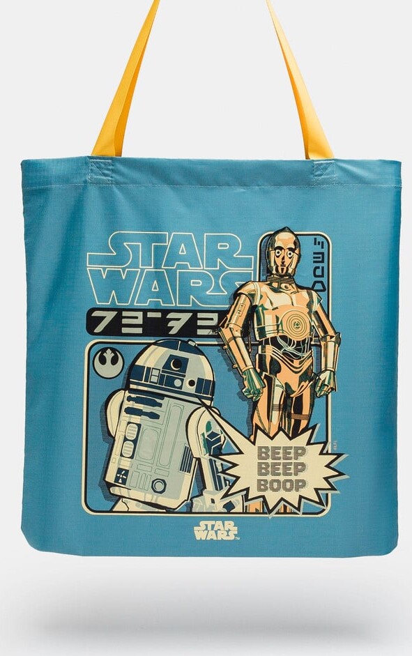 Star Wars - Orbitkey Foldable Tote Bag - C-3Po R2-D2