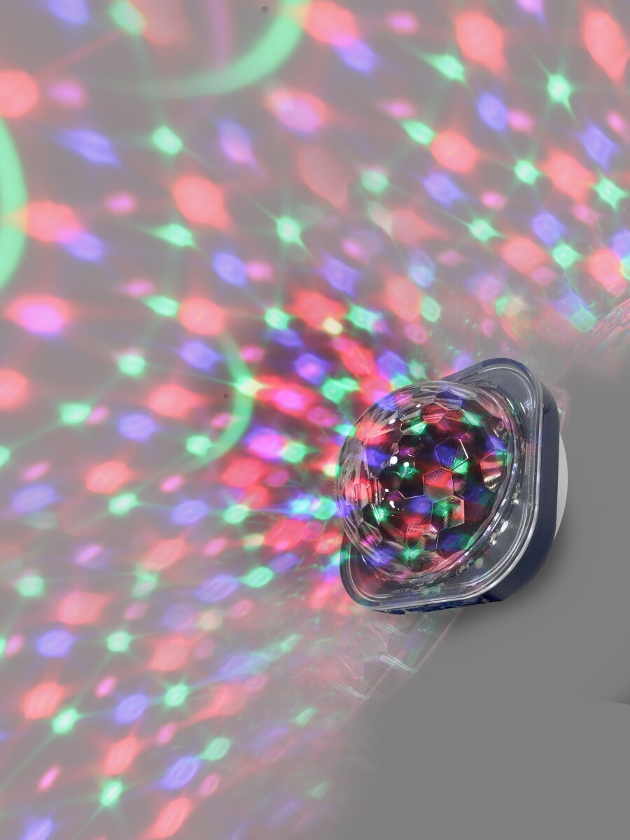 Stars - Flerfarvet Diskokugle Armbånd Med Led Lys